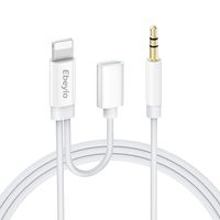 Aux Cable for car, Ebeylo Aux Cord with Charger Compatible with iPhone 6/7/8/X/Xs/Xr/11/11 Pro/iPad/iPod 3.3ft 3.5mm Male Audio Adapter for Car & Home Stereo &Headphone