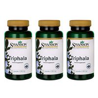 Swanson Triphala Cleanse Detox GI Tract 500 mg 100 Capsules (Caps) (3 Pack)