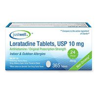 Just Well Loratadine USP, 10mg, Indoor and Outdoor Allergies, 365 Count