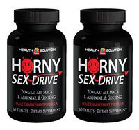Sexual Support for Men - Horny Sex Drive - Tongkat ali Root Extract - 2 Bottles 120 Tablets