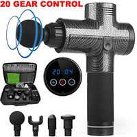 KAIXIANG Massage Gun Deep Muscle Relaxtion Percussion Tissue Massager for Pain Relief, Handheld Electric Body Massager Sports Drill Portable Super Quiet Brushless Motor, Black