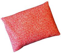 Microwavable Corn Filled Heating Pad and Cold Pack/Washable 100% Cotton Cover (7.5"Wx11"L, Vines - Coral)