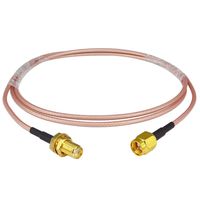 Nisaea Pigtail Extension FPV Antenna Cable SMA Male to SMA Female RF Coax Cable Connector Connecting Line 1M SMA Male to Female Bulkhead Crimp Antenna Coaxial Low Loss Cable RG316