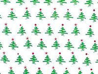Pack Of 1, 40" X 100' 1.0 Mil Holiday Tree Christmas Print Cello Rolls Made In USA