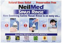 NeilMed Sinus Rinse - 2 squeeze Bottles 240mL (8fl oz) & Nasamist Saline Spray 75mL - 250 Premixed Packets - BONUS Nasa Mist Saline Spray - Value Pack
