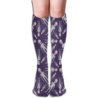 Z-YY Thigh High Socks Alien Walk Pattern Athletic Knee High Stockings 50cm
