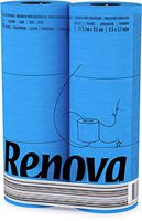 Renova Toilet Roll - Blue Paper (6 Roll Standard Pack)