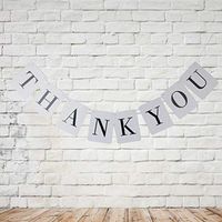 THANK YOU Bunting Banner Hanging Garland Party Photo Props Decoration