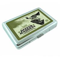 Vintage Poster Reefer Madness S305 Silver Cigarette Case Metal Wallet Id Holder 4" X 2.75" RFID Protection