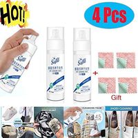 Convenience Down Jacket Wash-Free Spray Multifunctional Waterless Clothing Cleansing Foam Rinse -Free Agent Liquid Stubborn Stain Cleaner Spray Eliminate Harmful Contaminants Odor (4pack)