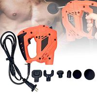 etateta 110v Muscle Massage Gun, Professional Handheld Vibration Massager Device with 6 Adjustable Speed, 6 Attachments, Percussion Cordless Handheld Deep Tissue Massager