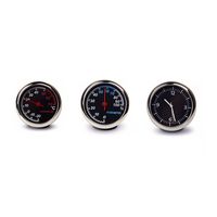NCElec Table Classic Car Dashboard Small Quartz Clock/Humidity/Thermometer Meter [3 in 1], Perfect Car Decoration