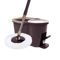 Double Drive Rotary Mop, Microfiber Mop Bucket Set, Hand Press And Foot Rotary Mop, 360 Degree Rotation Good God Drag