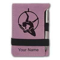 Mini Notepad, Aerial Hoop, Personalized Engraving Included (Pink)