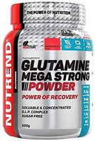 Nutrend Glutamine Mega Strong Powder 500g Pear Flavor Combination of Essential Amino Acid L-leucine 95% Piperine