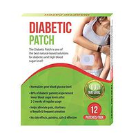 Natural Herbs 100% Real Diabetic Patch That Reduces High Blood Sugar 12 Patches (1 Box)