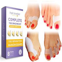 Bunion Corrector and Bunion Relief Complete Bunion Kit - Hammer Toe Separators -Bunion Corrector Big toe Hammer Toe Spacer - Toe Separators for Bunions -Bunion Cushions