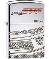 Zippo Chevy Camaro Armor High Polish Chrome Pocket Lighter