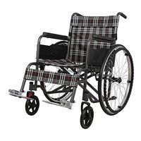 FC-LY Portable Foldable Wheelchair, Hand-Held Ultralight Transport Wheelchair, Suitable for Elderly and Children