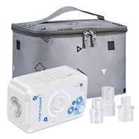 K-TUODA CPAP Cleaner and Sanitizer, ozone removal technology, portable CPAP disinfectant kit, hose adapter with large deodorant disinfection bag for heated mask, and compatibility with most CPAP