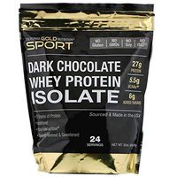 California Gold Nutrition Dark Chocolate Whey Protein Isolate, 2 lbs (908 g)