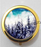 BlackKey Winter Season 3-Compartment Decorative Pocket Gift Box Case Organizer for Pill, Color 2 -989