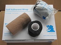 Elastic Self - Adhesive 3" x 5 Yard Bandage Black (24 Pack)