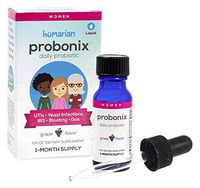 Probonix Probiotics for Women, Organic, Non-GMO Liquid Probiotic Drops,12 Live Probiotic Strains, Lactobacillus Acidophilus, Help with Gut Health, Yeast and Urinary Tract Infections - Grape