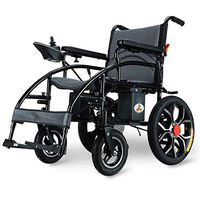 PLLP Medical Rehab Chair, Wheelchair,Heavy Duty Electric Wheelchair, Foldable and Lightweight Powered Wheelchair, 360° Joystick, Weight Capacity 150Kg
