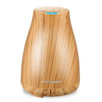 URPOWER 2nd Version Essential Oil Diffuser Aroma Essential Oil Cool Mist Humidifier with Adjustable Mist Mode, Waterless Auto Shut-off and 7 Color LED Lights Changing for Home Office Baby
