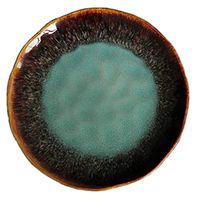 AXZHYX Bowl Ceramic Bowl Fruit Salad Plate Cake Pizza Tray Western Steak Dishware Dish 20.5x2.5cm Hotel Tableware Home Noodles Boiled Fish Soup Bowl