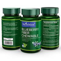 Natrition Blueberry Fiber Chewable Tablets, 90 Tablets/Bottle
