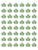 Leap Frog Bumper Green Frog Stickers Decal 48 Cute Frog Envelope Seals Labels Stickers
