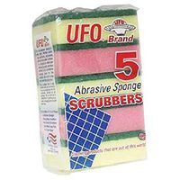 Ufo Brand Abrasive Sponge Scrubber Pads, 1 Count (SPONGES & CLEANING PADS)