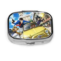 Lupin The Third Personality Classic Square Pill Box Pill Case Medicine Organizers Or Purse