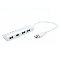 LB1 High Performance New USB 3.0 Hub 4-Port Super Speed Compact USB 3.0 Hub with Built-in 1ft USB 3.0 Cable