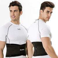 Back Waist Trainer Belt - for Lower Back Pain Support Fat Burner Wrap - for Women and Men Belt for Weight Loss, Workout & Fitness(Black, 29.5-35.4" Waist)
