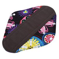 Menstrual Panty Pad, 1Pcs Charcoal Bamboo Cloth Reusable Washable Menstrual Pads Mama Sanitary Panty Towel 5 Colors (Color : 03)