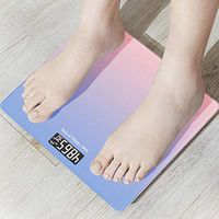 SIN+MON Electronic Weight Scale- Accurate Number Adult Weight Loss Weighing Scale -Mini USB Charging Intelligent Precision Household Bathroom Hidden Screen Display (Purple)