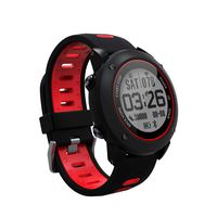 SoonCat GPS Watch for Men, Running Smart Watch All Black Military Men's Outdoor Sports Watch (Red)