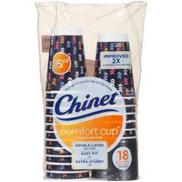 16 Oz Chinet Comfort Hot Cups with Lids 18 Count (Pack of 2)