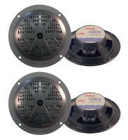 4) New PYLE PLMR51B 5.25" 400 Watt Marine/Boat Full-Range Audio Speakers Stereo