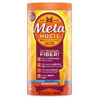 Metamucil Fiber, 4-in-1 Orange SugarFree Powder 72