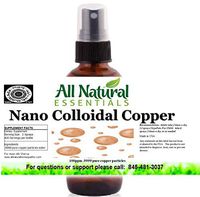 Nano Colloidal Copper Colloidal Minerals Colloidal Copper Liquid 2oz 240ppm Bottle Kosher Certified all natural colloidal Copper