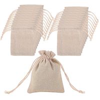 Mudder 20 Pack Cotton Muslin Bags Drawstring Muslin Bag for Wedding Party Favor and DIY Craft, 4.7 by 3.5 Inch