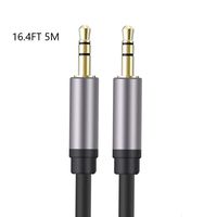 3.5mm Aux Cable 3.5mm Male to Male Stereo Auxiliary Audio Cable s Compatible with Car, Beats Headphone, Studio, Recorder, Smartphone 16.4FT 5M