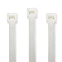 Nylon Cable Zip Ties - 0.32 x 8 inch - Plastic Cable Tie Mounts Self-Locking - UL Certified - Heavy Duty Industrial Grade for Cable Management & Organizing Wires [250-Pack - White]