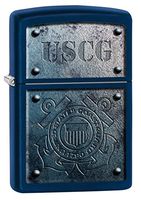 Zippo USCG Ship Bolts Navy Matte Pocket Lighter