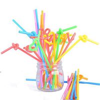 100 /200 / 500 Packs Colors Smoothie Straws for Milkshakes ,Juice, Milk Tea,- ViewHuge Stretch Decoration Drinking Straws Set for Party