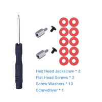 JkerTech M.2 SSD Drives Mounting Screws Kit Components for MSI Motherboard